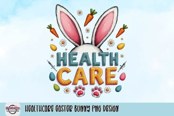 Celebrate Easter with Healthcare Easter Bunny PNG Design