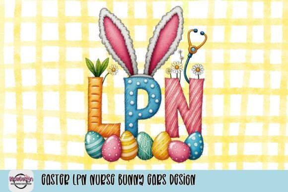 Celebrate Easter with the LPN Nurse Bunny Ears Design