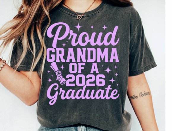 Celebrate Milestones: The Graduation Grandma Sublimation Design