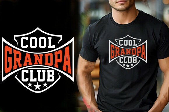 Cool Grandpa Club Vector T-Shirt Design: A Designer's Asset