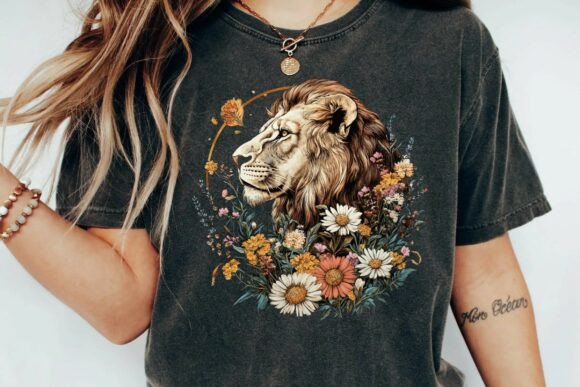 Lion & Wildflower Botanical Art: A Designer's Guide