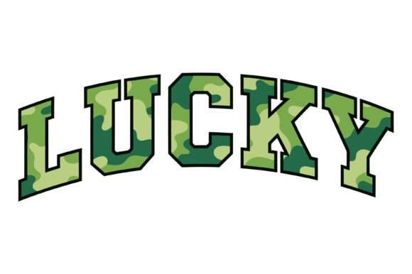 Lucky Camo SVG Design: A Modern Graphic Asset