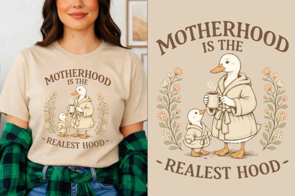Motherhood Mother's Day T-Shirt Design: A Premium Creative Asset