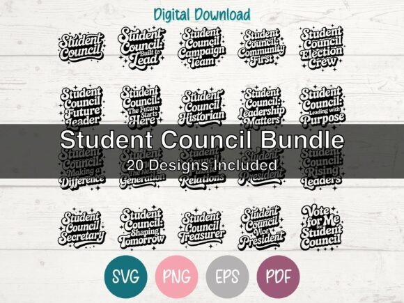 Student Council Shirt Design Bundle