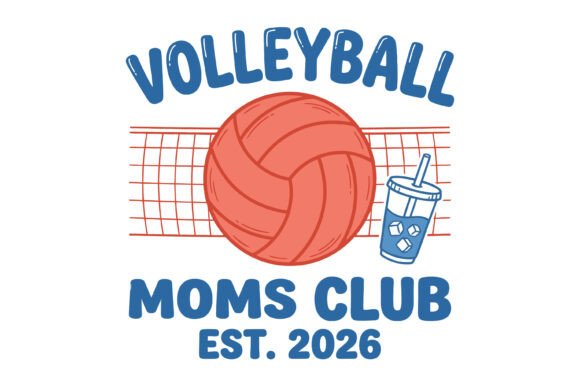 Volleyball Moms Club Est 2026 Design: Creative Assets for Team Branding